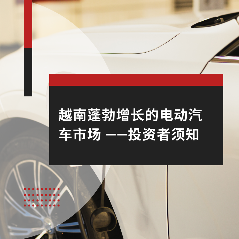 越南蓬勃增长的电动汽车市场-——投资者须知