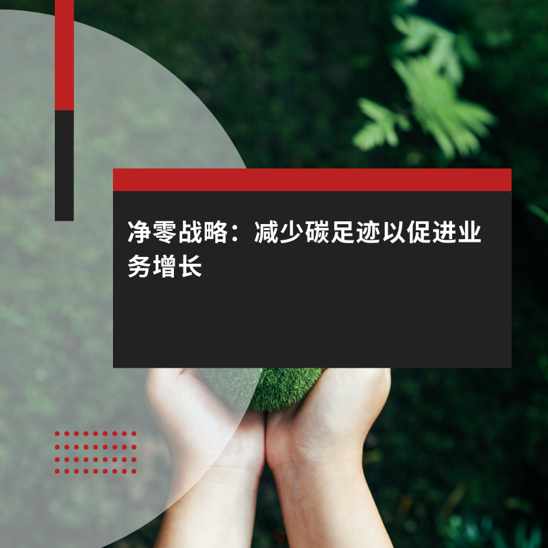 净零战略：减少碳足迹以促进业务增长